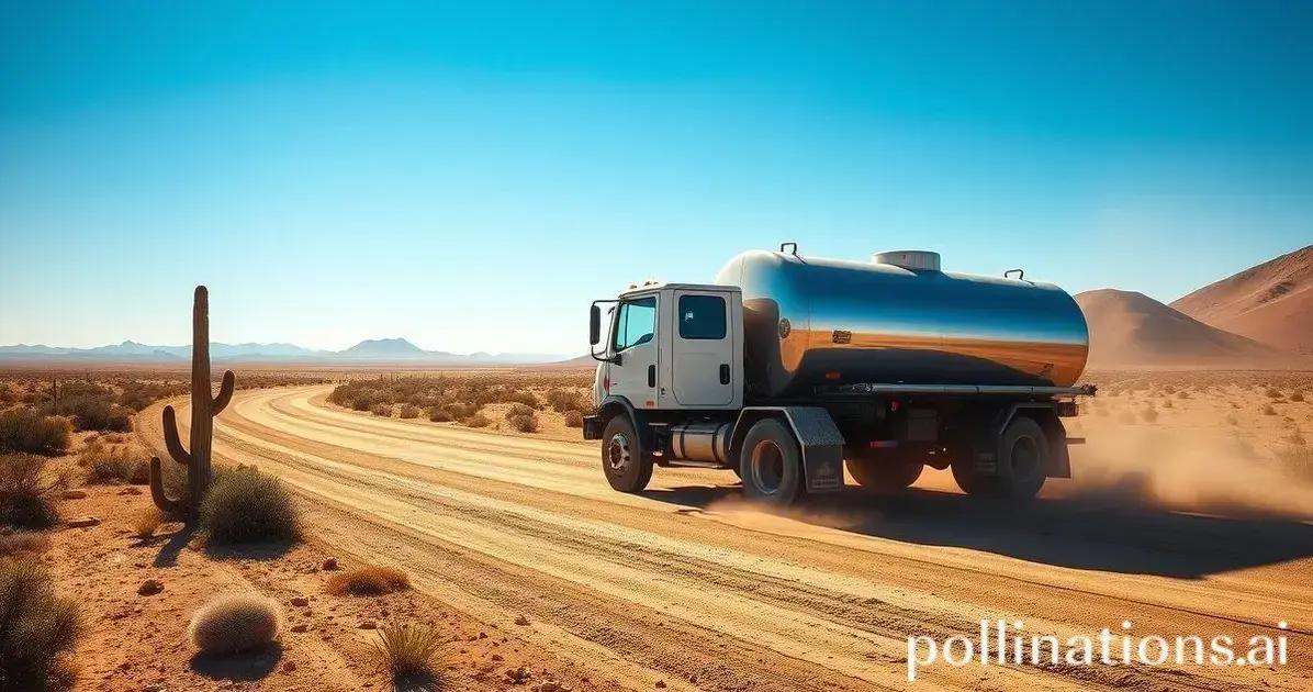 Caminhão pipa na agricultura