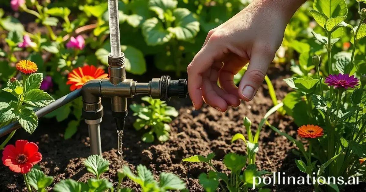 Manutenção do sistema de irrigação