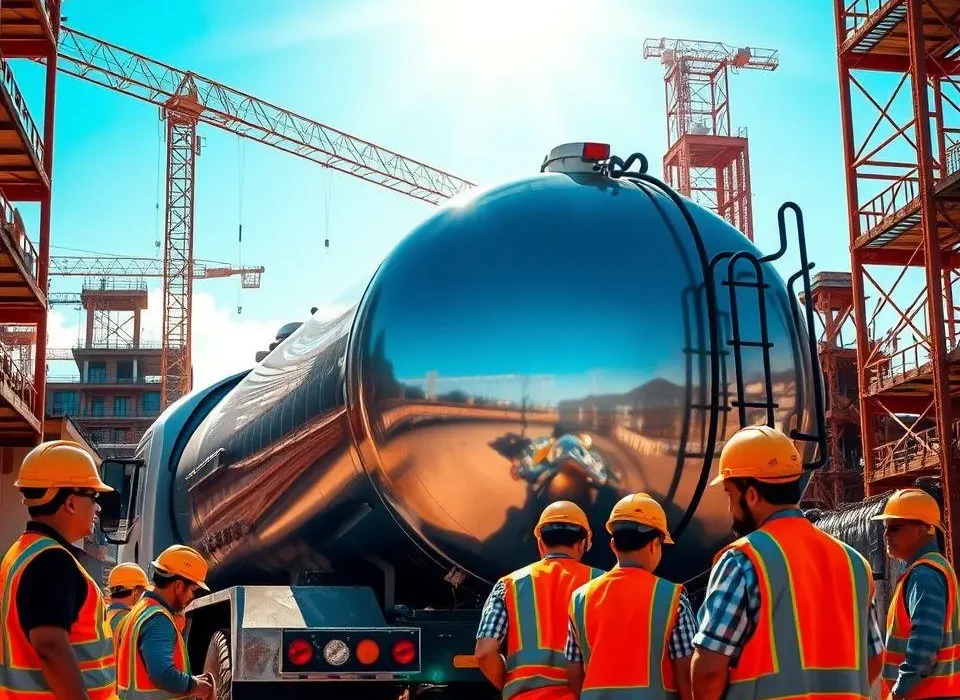 Tanques para caminhão pipa de 10.000 litros: Guia para atender demandas médias.